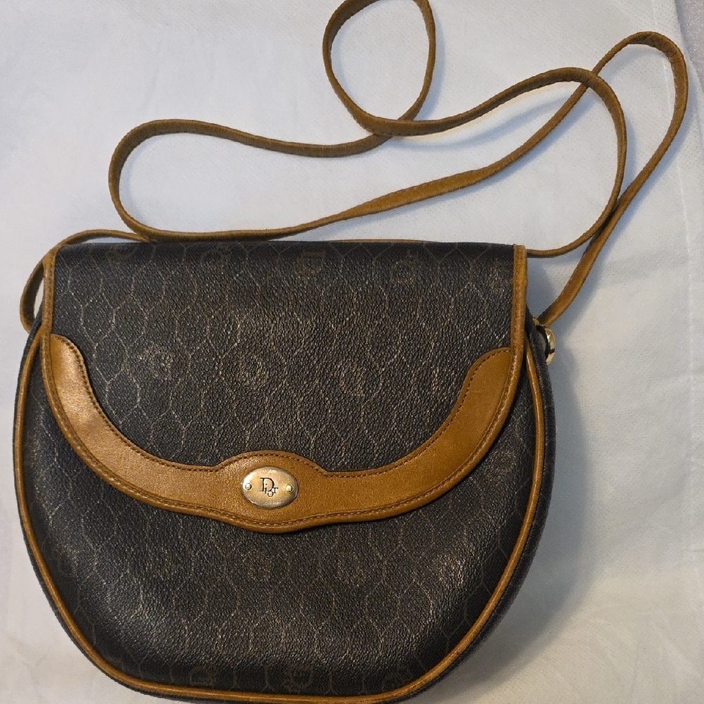 Dior Black and Tan Crossbody Bag
